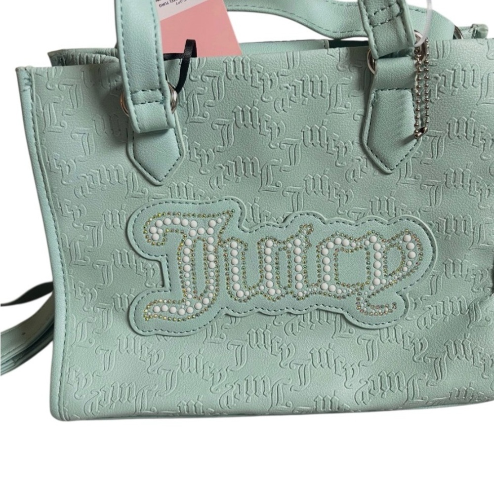 Juicy Couture Light Green Embossed Satchel